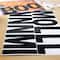 12 Pack: Black Glitter Alphabet Stickers by Recollections™